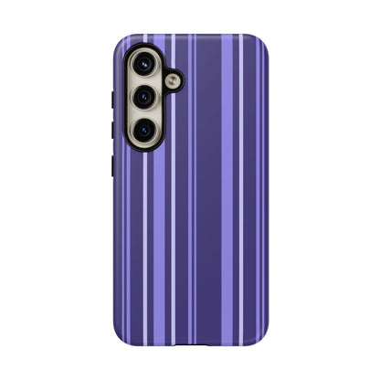 Berry Violet Stripe Tough Phone Case