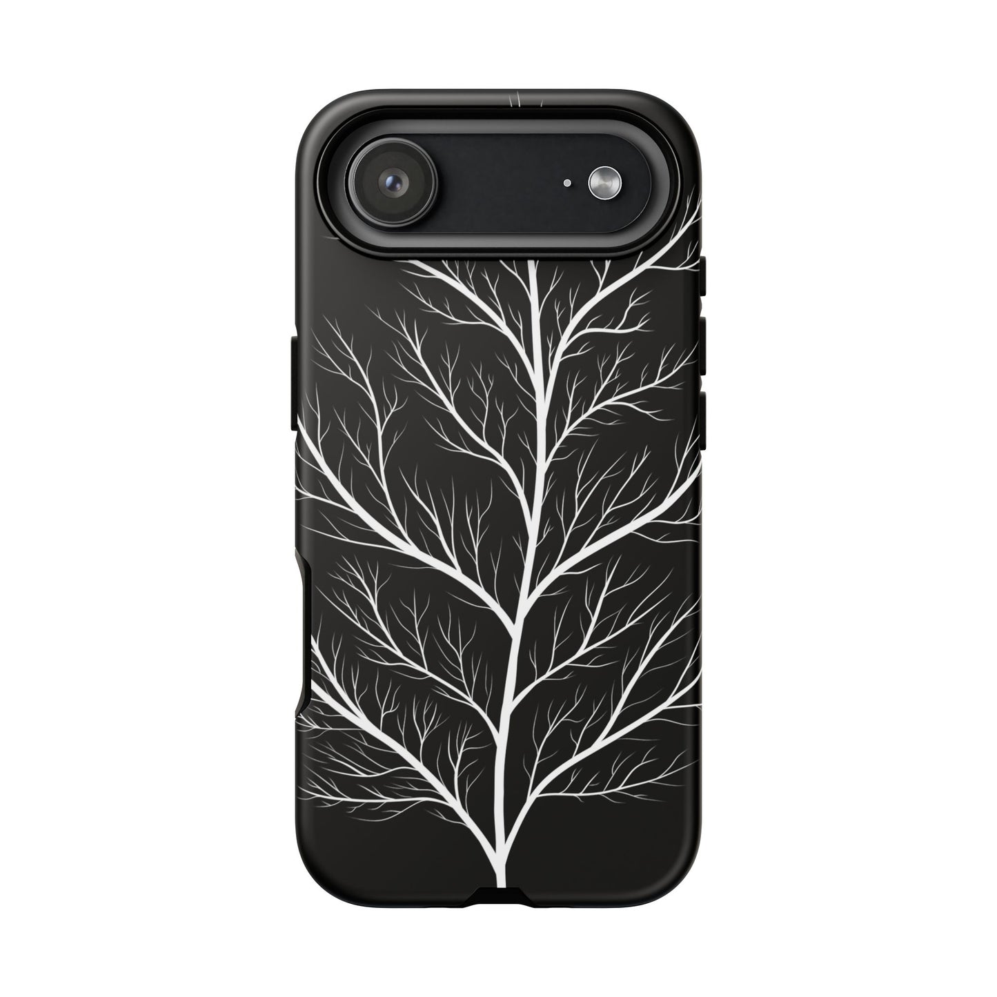 White Tree Silhouette Tough Phone Case