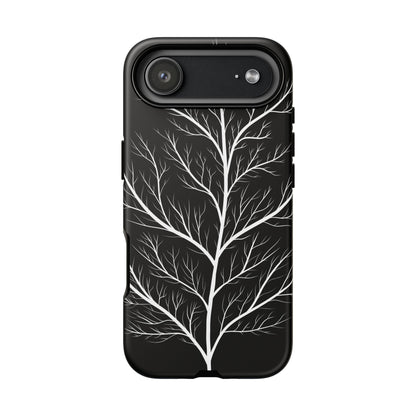 White Tree Silhouette Tough Phone Case