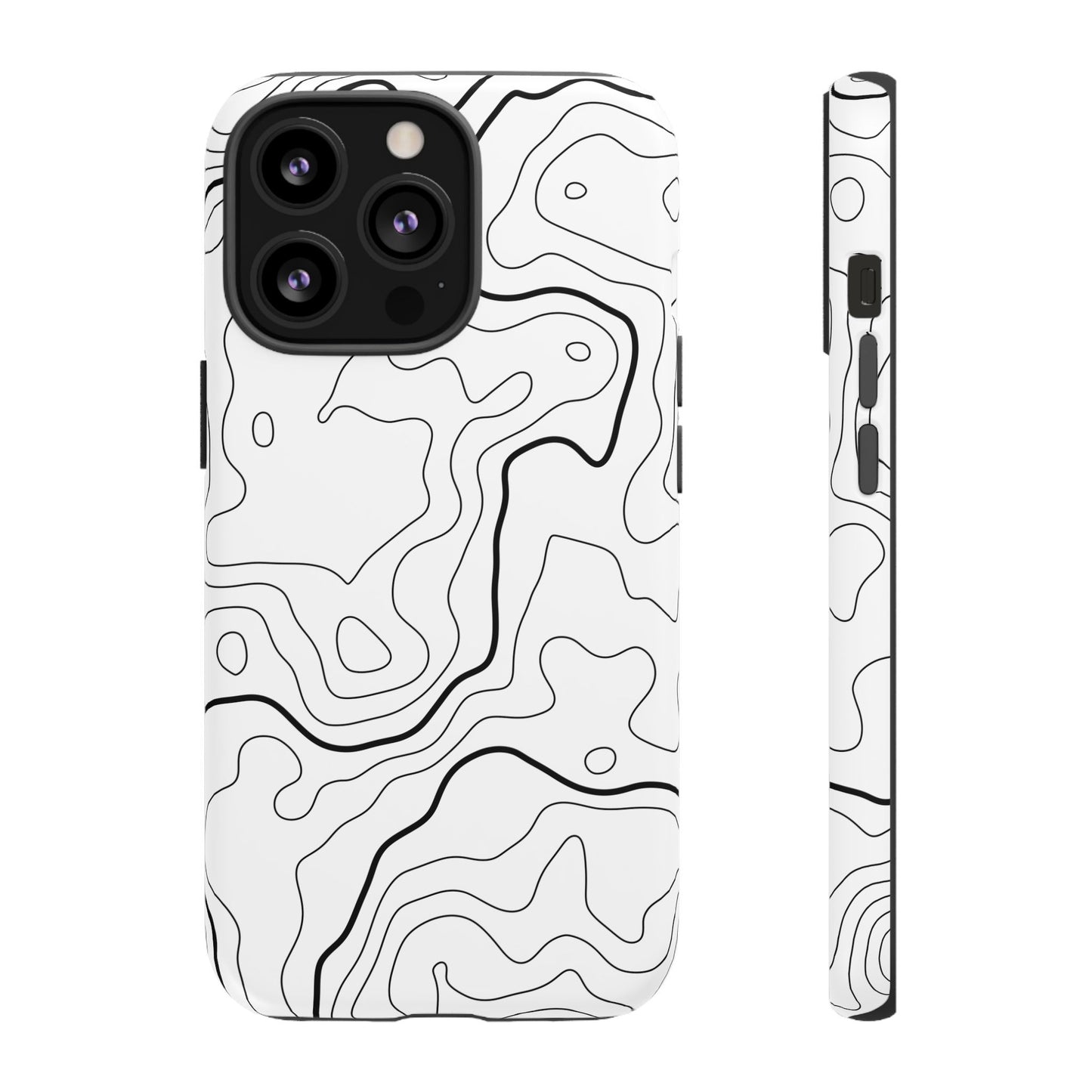 Minimal Topographic Tough Phone Case