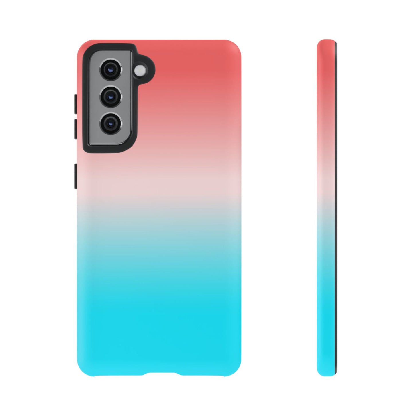 Pink Aqua Gradient Tough Phone Case