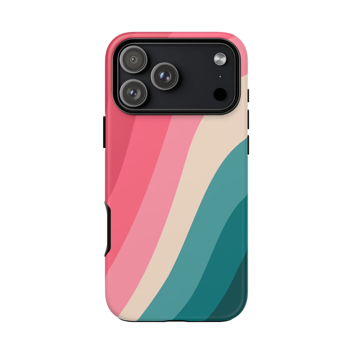Blush Teal Wave Tough Phone Case