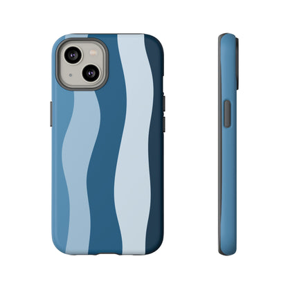 Blue Tide Wave Tough Phone Case