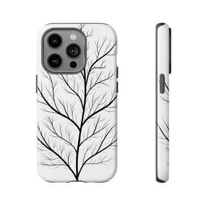 Black Branch Tree Tough Phone Case