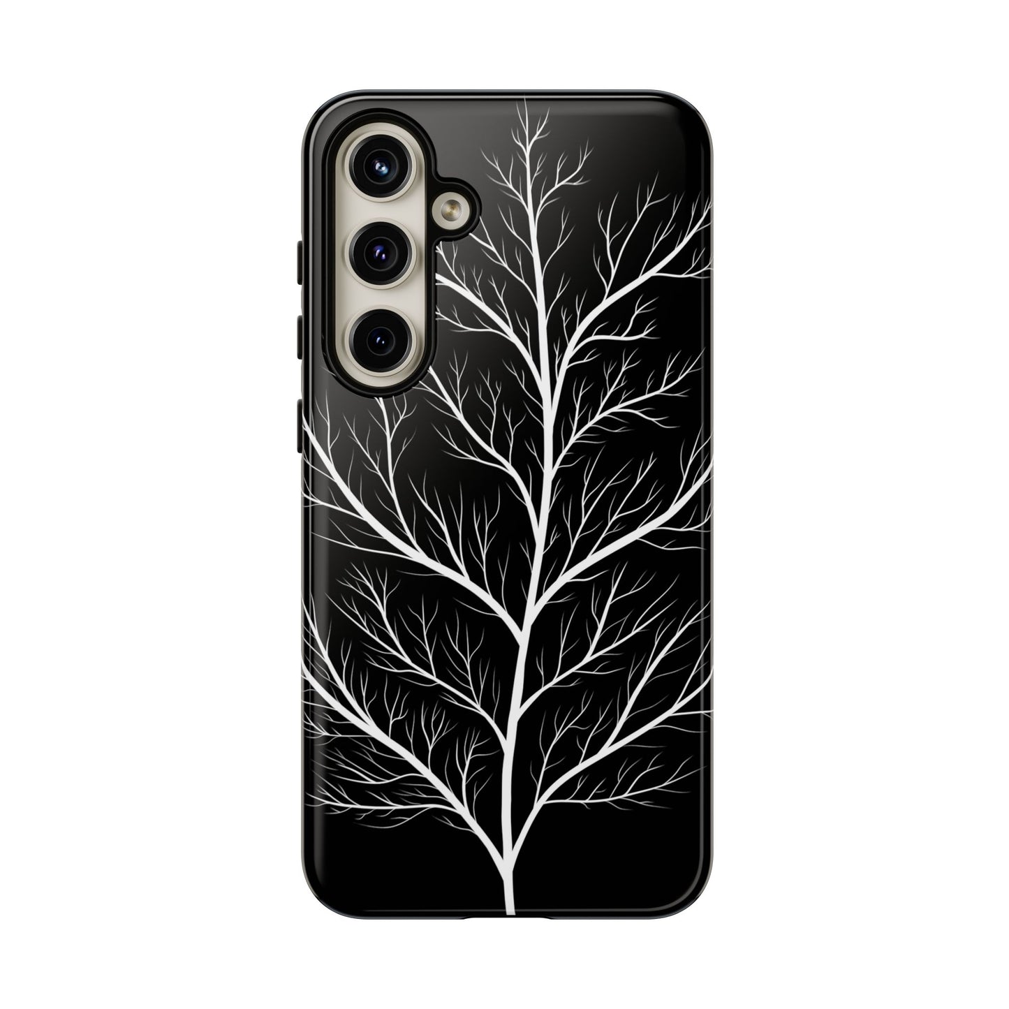 White Tree Silhouette Tough Phone Case