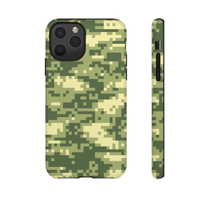Olive Pixel Camo Tough Phone Case