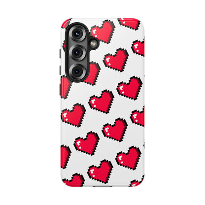 Pixel Heart Tough Phone Case
