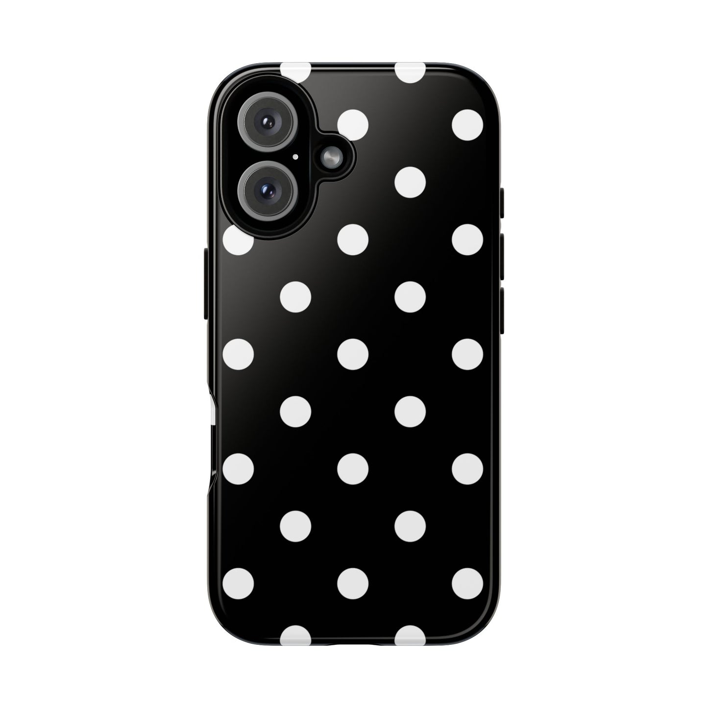 Black Polka Dot Tough Phone Case