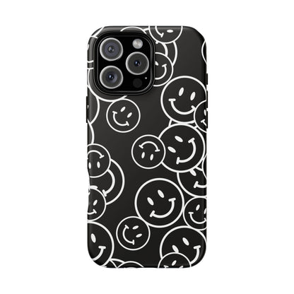 Happy Face Pattern Tough Phone Case