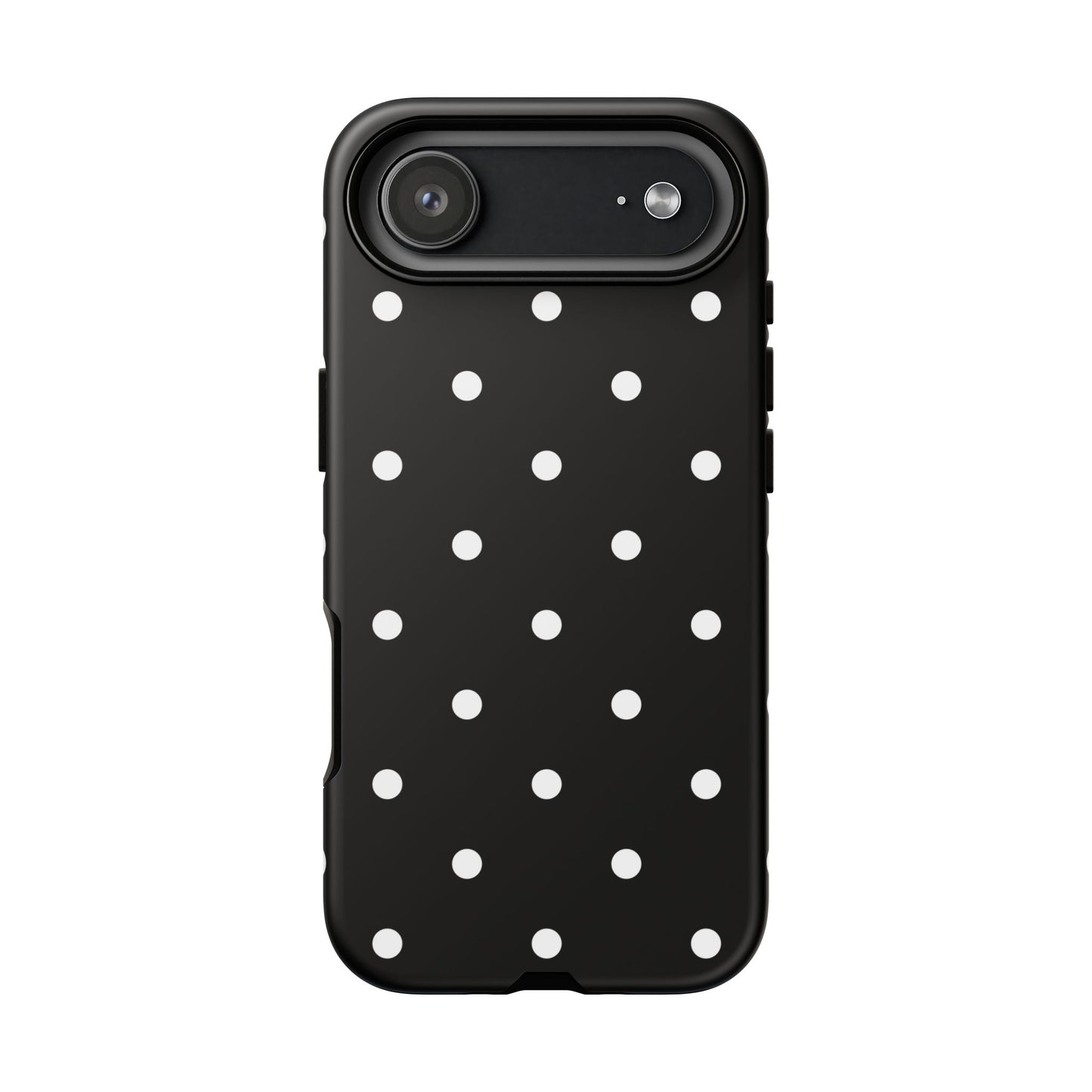 Black Polka Dot Tough Phone Case