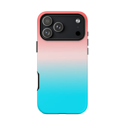 Pink Aqua Gradient Tough Phone Case