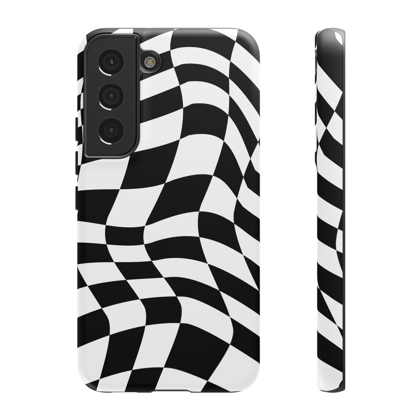 Warped Checker Tough Phone Case