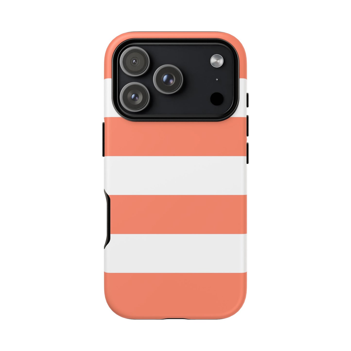 Coral Cabana Stripe Tough Phone Case
