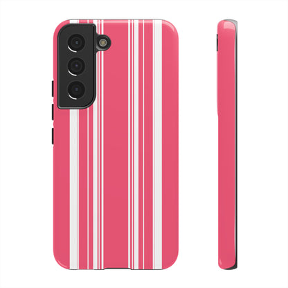 Pink Prep Stripe Tough Phone Case