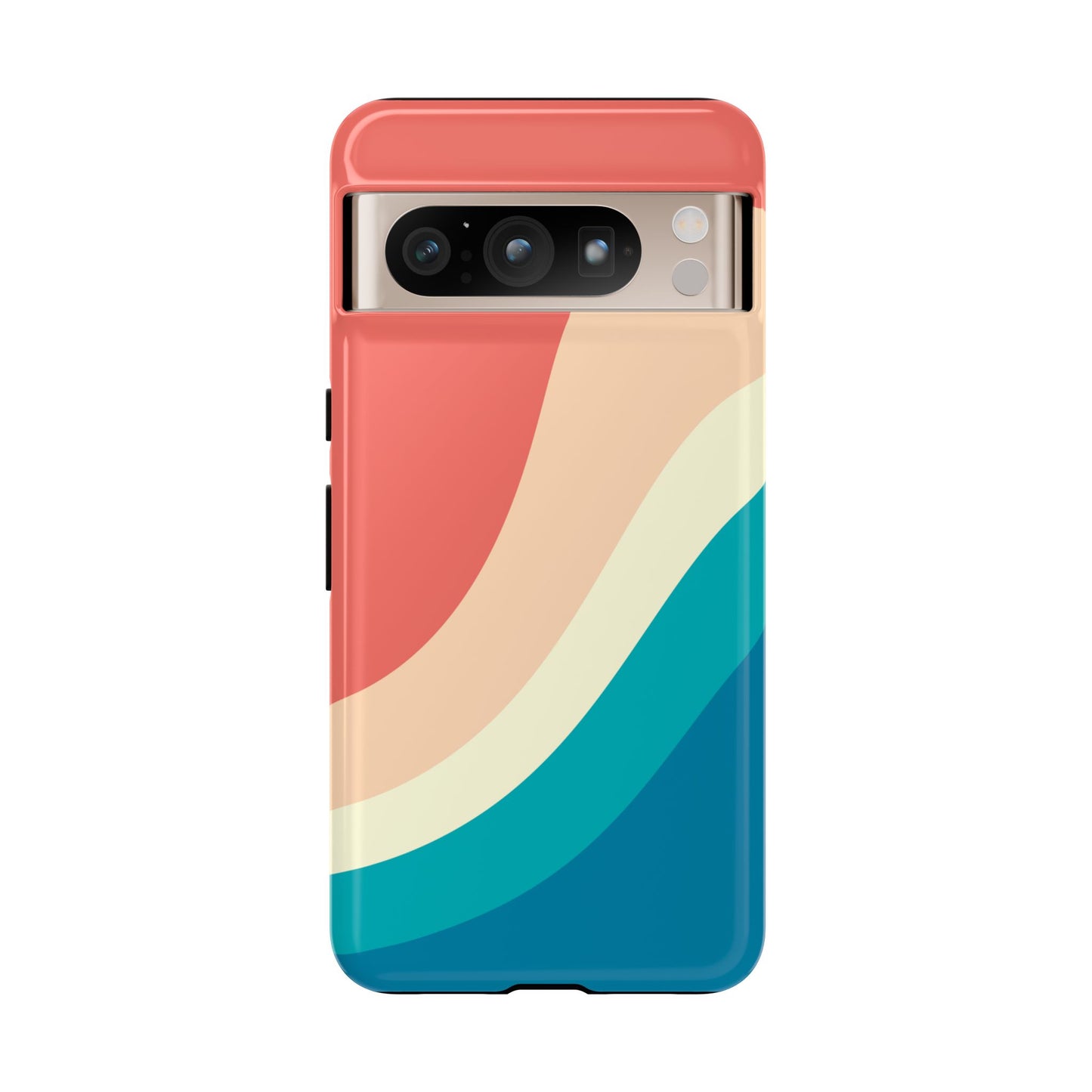 Retro Sunset Wave Tough Phone Case