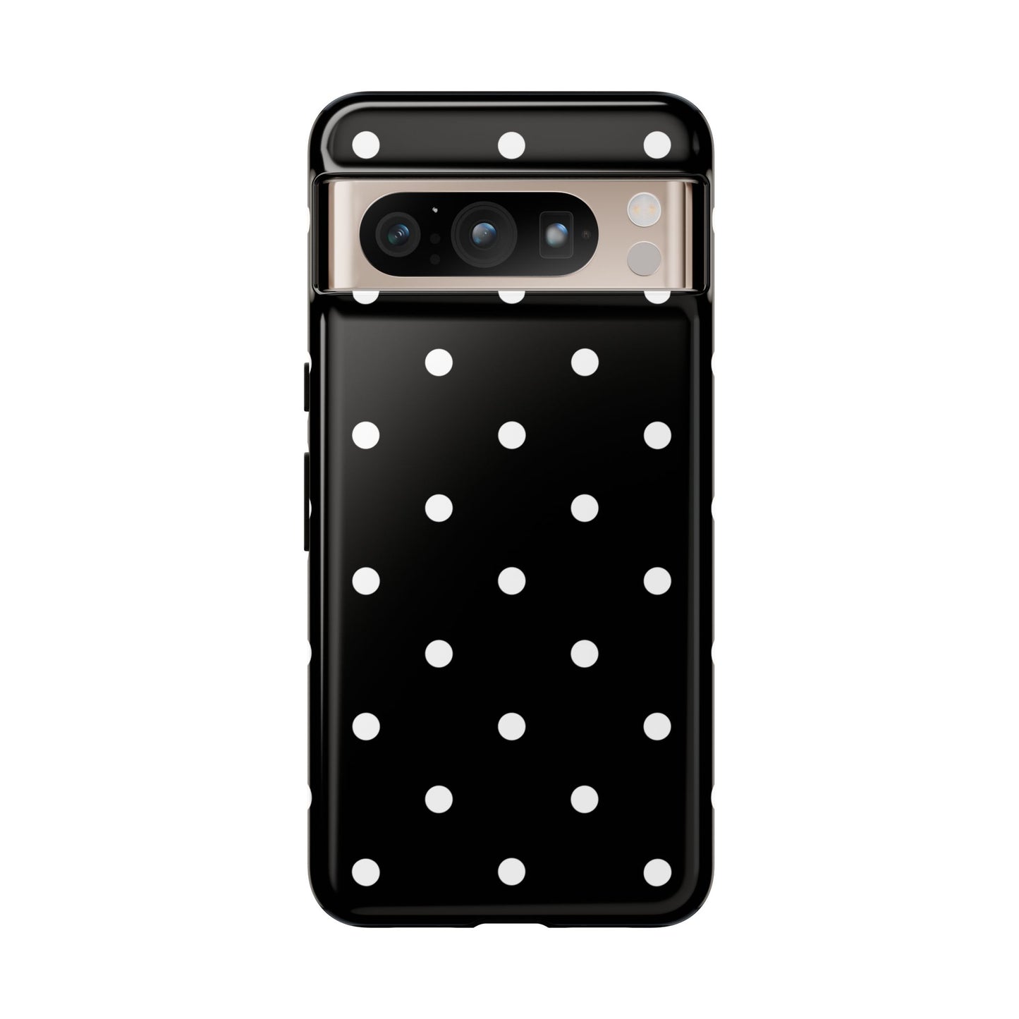 Black Polka Dot Tough Phone Case