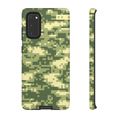 Olive Pixel Camo Tough Phone Case