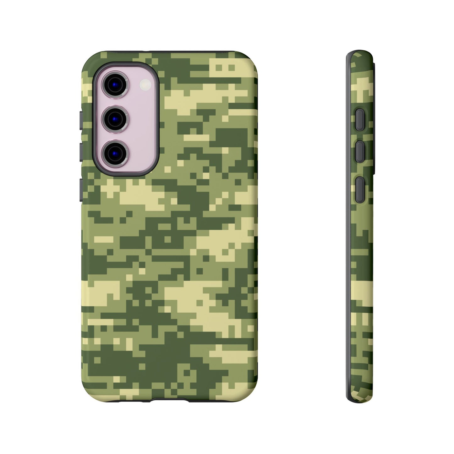 Olive Pixel Camo Tough Phone Case