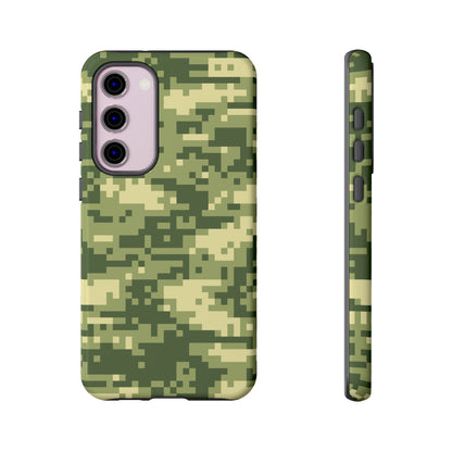 Olive Pixel Camo Tough Phone Case