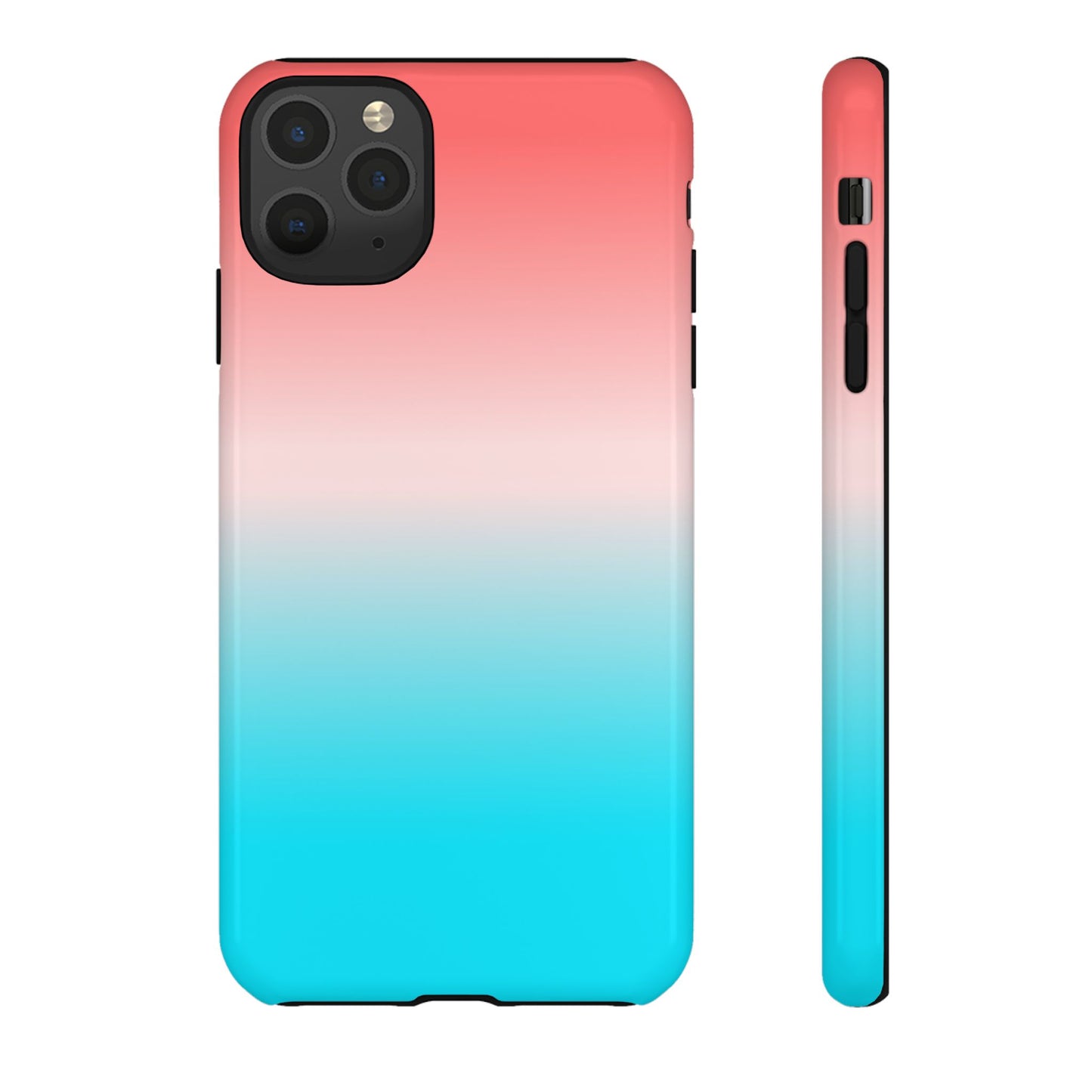 Pink Aqua Gradient Tough Phone Case