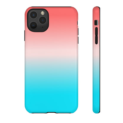 Pink Aqua Gradient Tough Phone Case