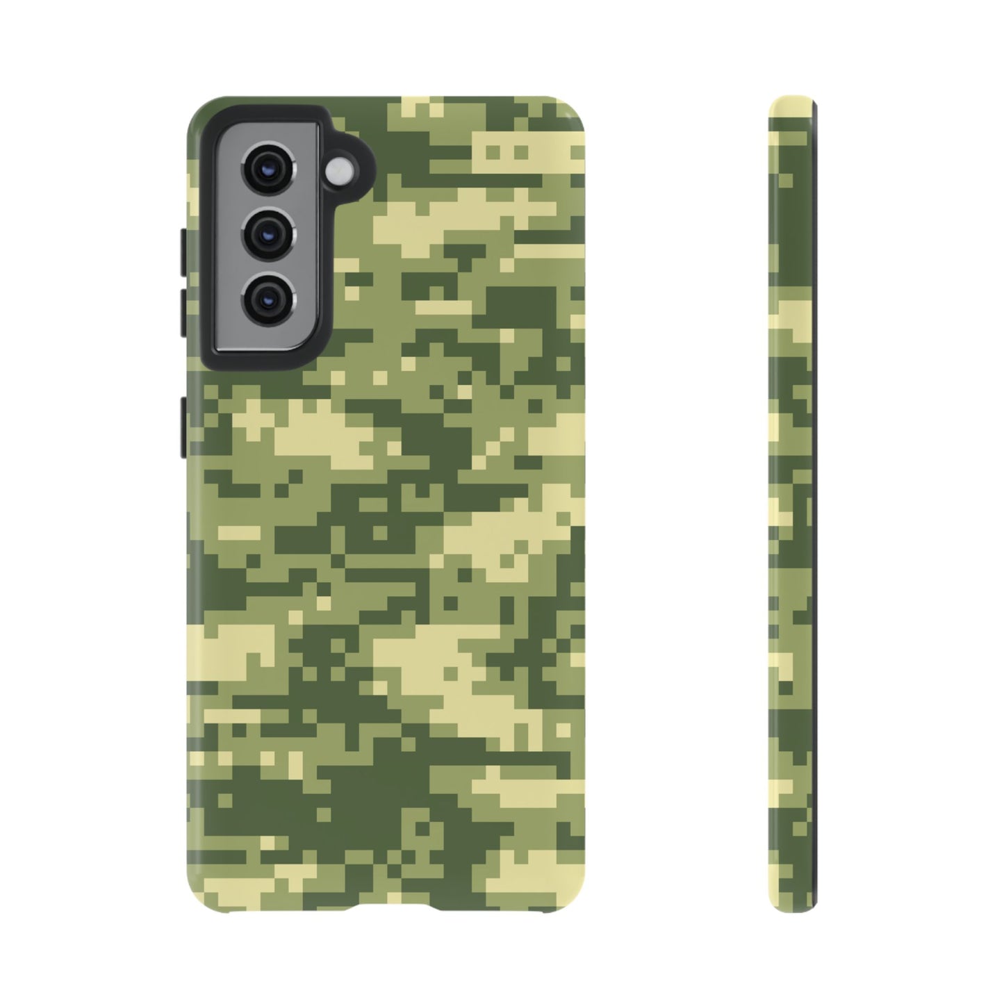 Olive Pixel Camo Tough Phone Case