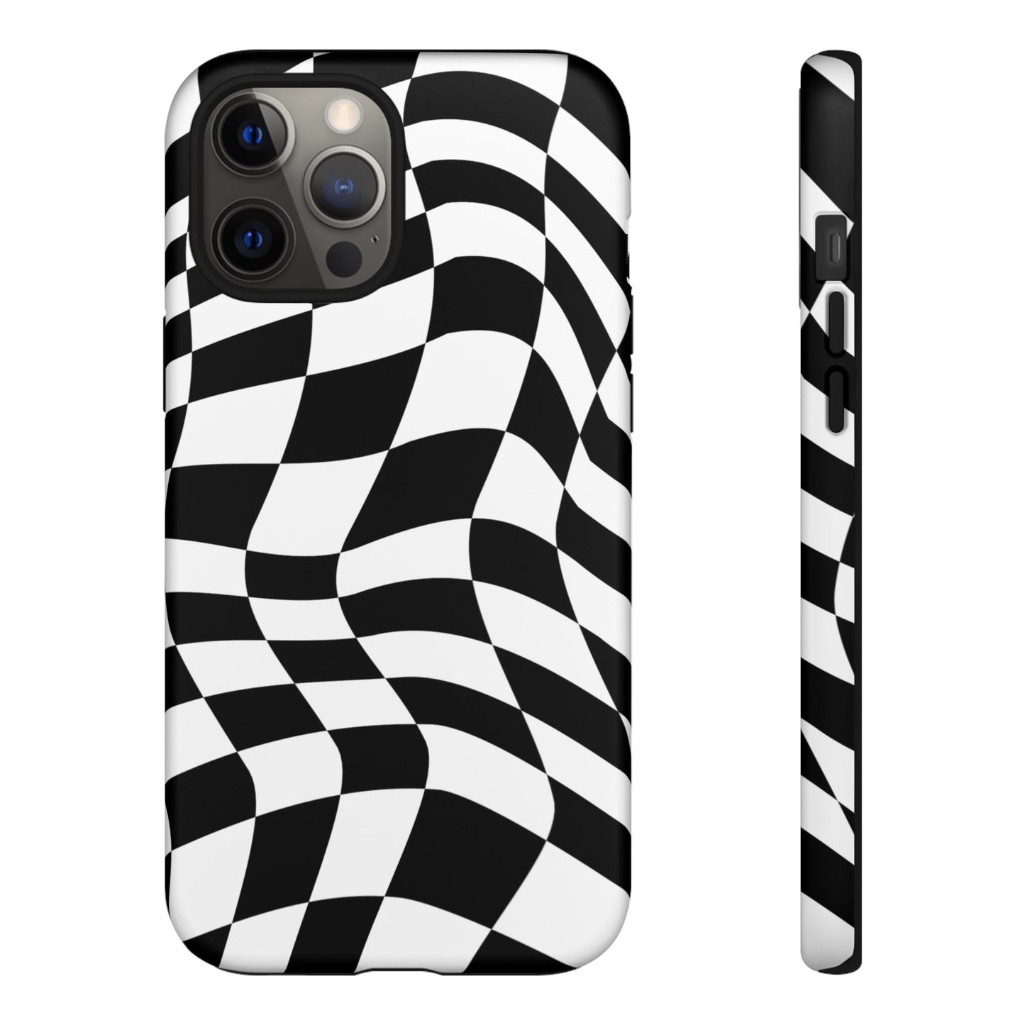 Warped Checker Tough Phone Case