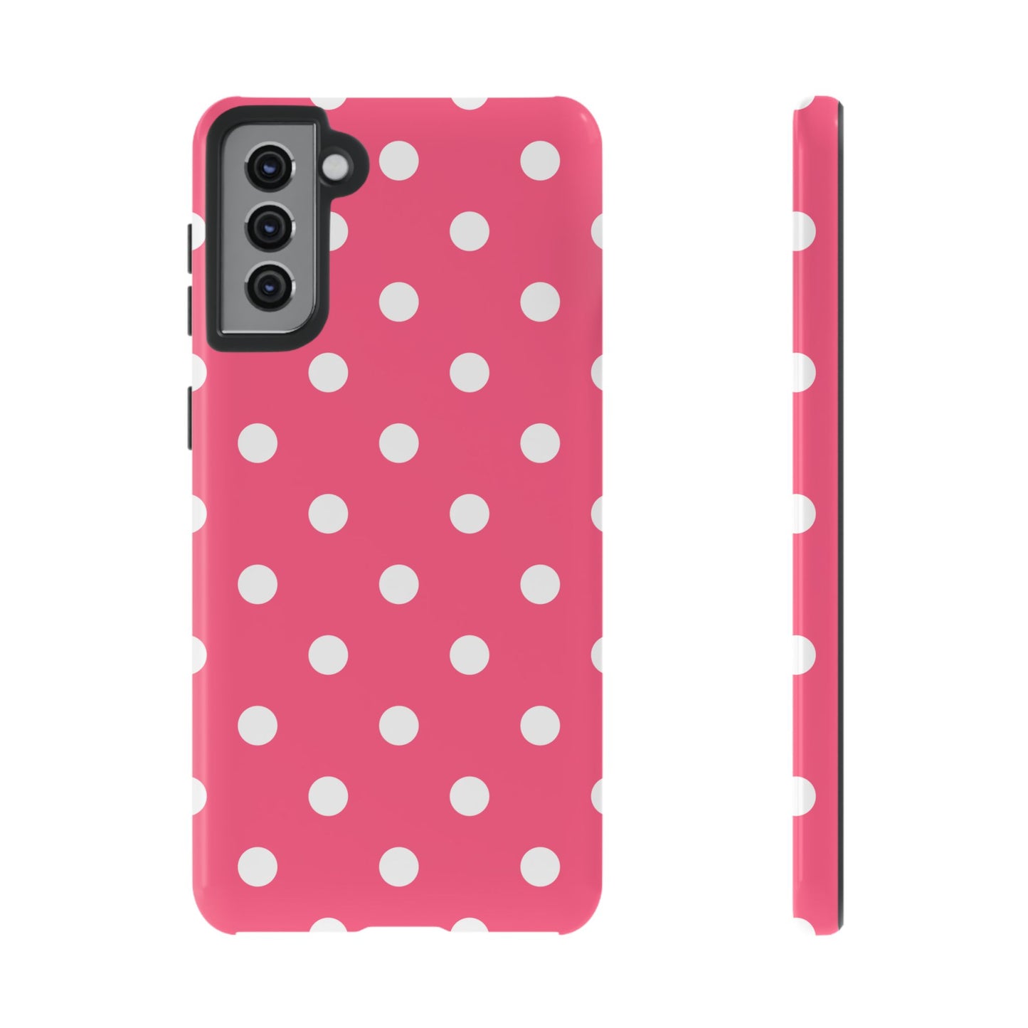 Bubblegum Pink Polka Dot Tough Phone Case