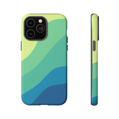 Coastal Green Wave Tough Phone Case
