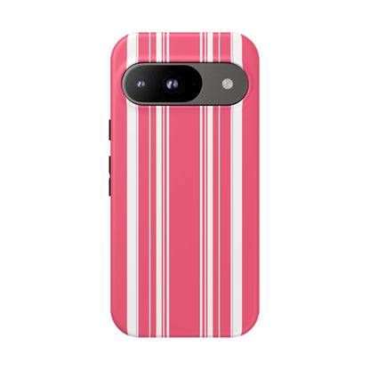 Pink Prep Stripe Tough Phone Case