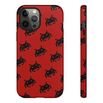 Red Pixel Alien Tough Phone Case