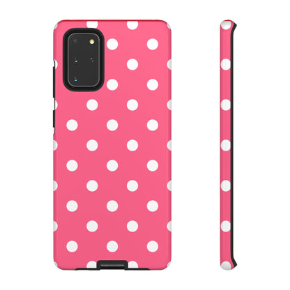 Bubblegum Pink Polka Dot Tough Phone Case