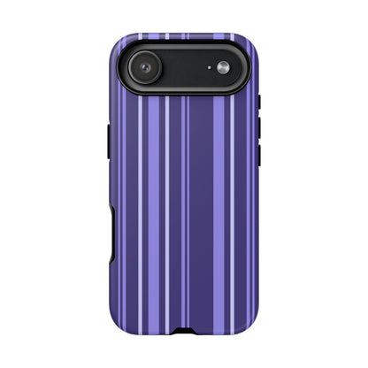 Berry Violet Stripe Tough Phone Case