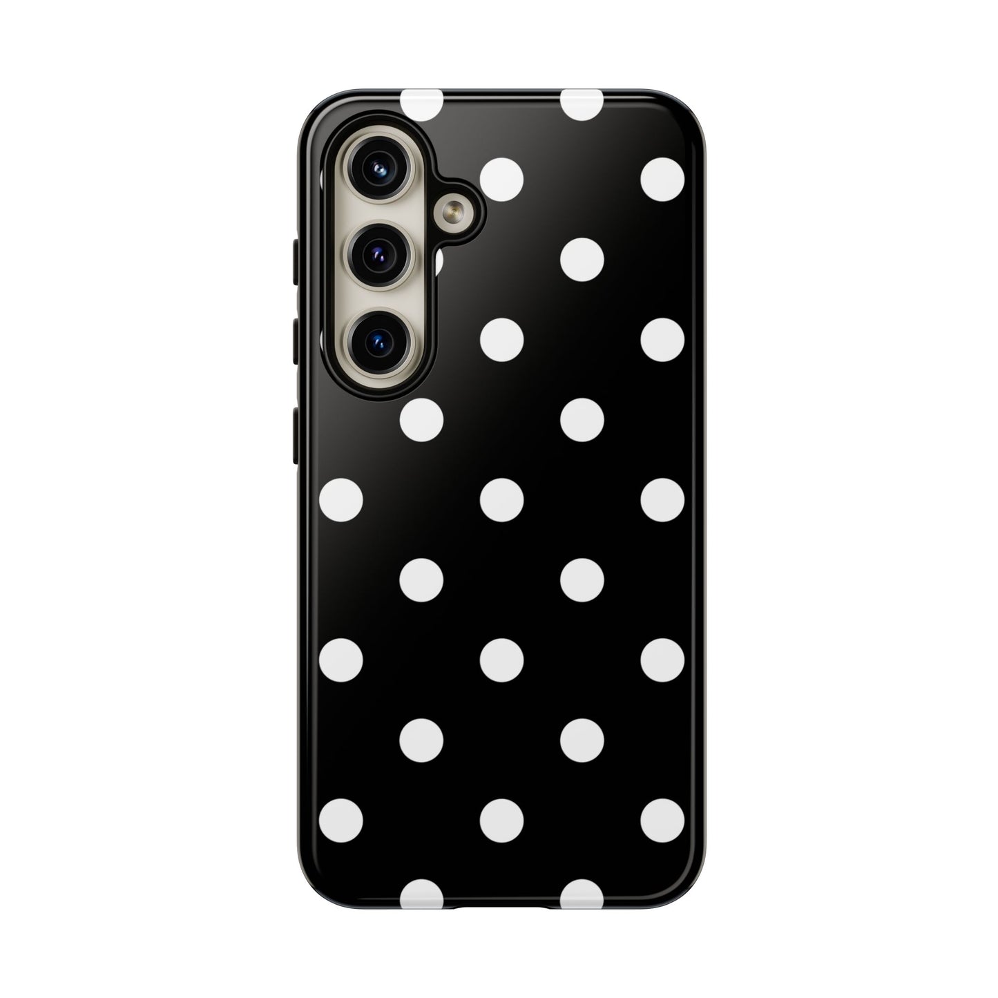 Black Polka Dot Tough Phone Case