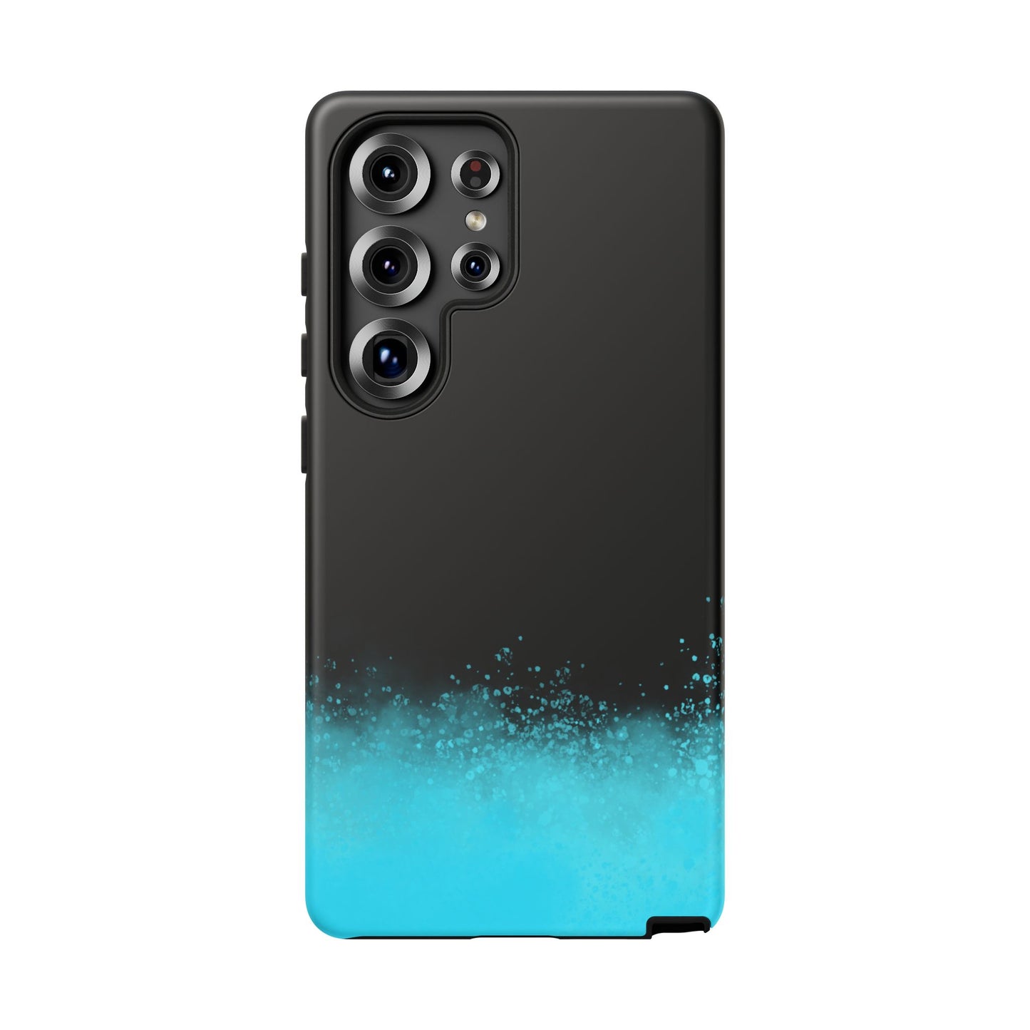 Black Aqua Splash Tough Phone Case