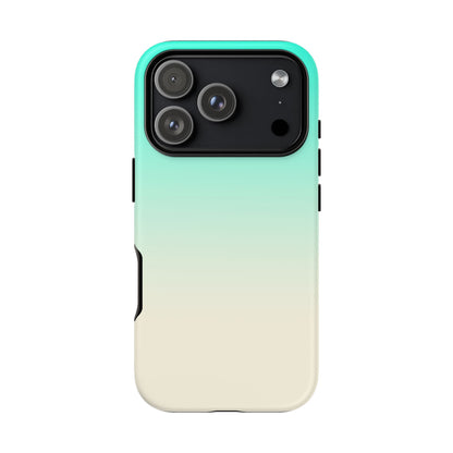 Aqua Cream Gradient Tough Phone Case
