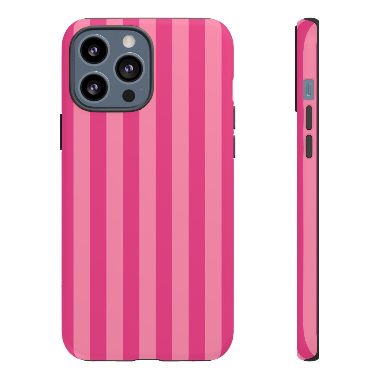 Pink Candy Stripe Tough Phone Case