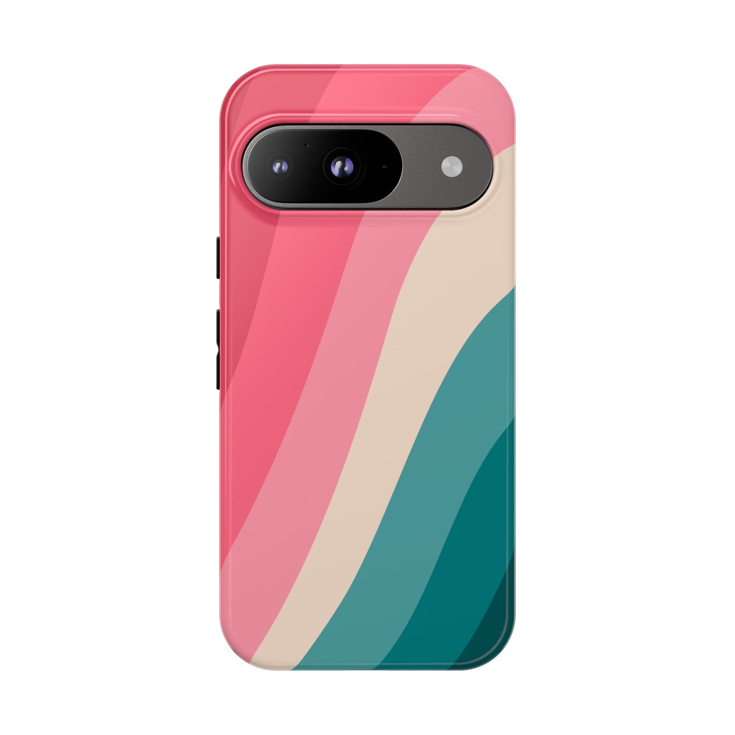Blush Teal Wave Tough Phone Case