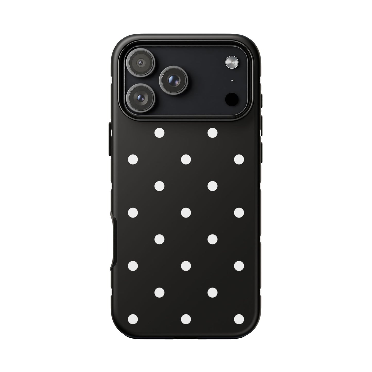 Black Polka Dot Tough Phone Case