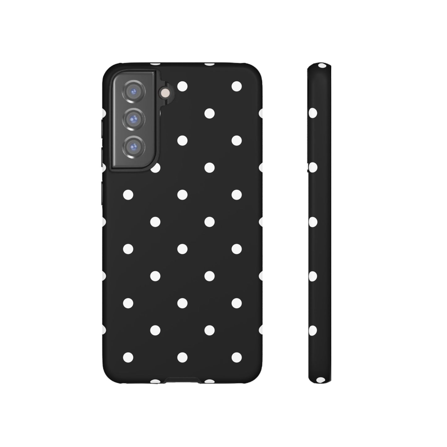Black Polka Dot Tough Phone Case