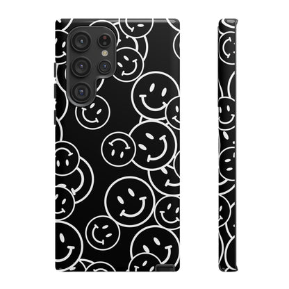 Happy Face Pattern Tough Phone Case