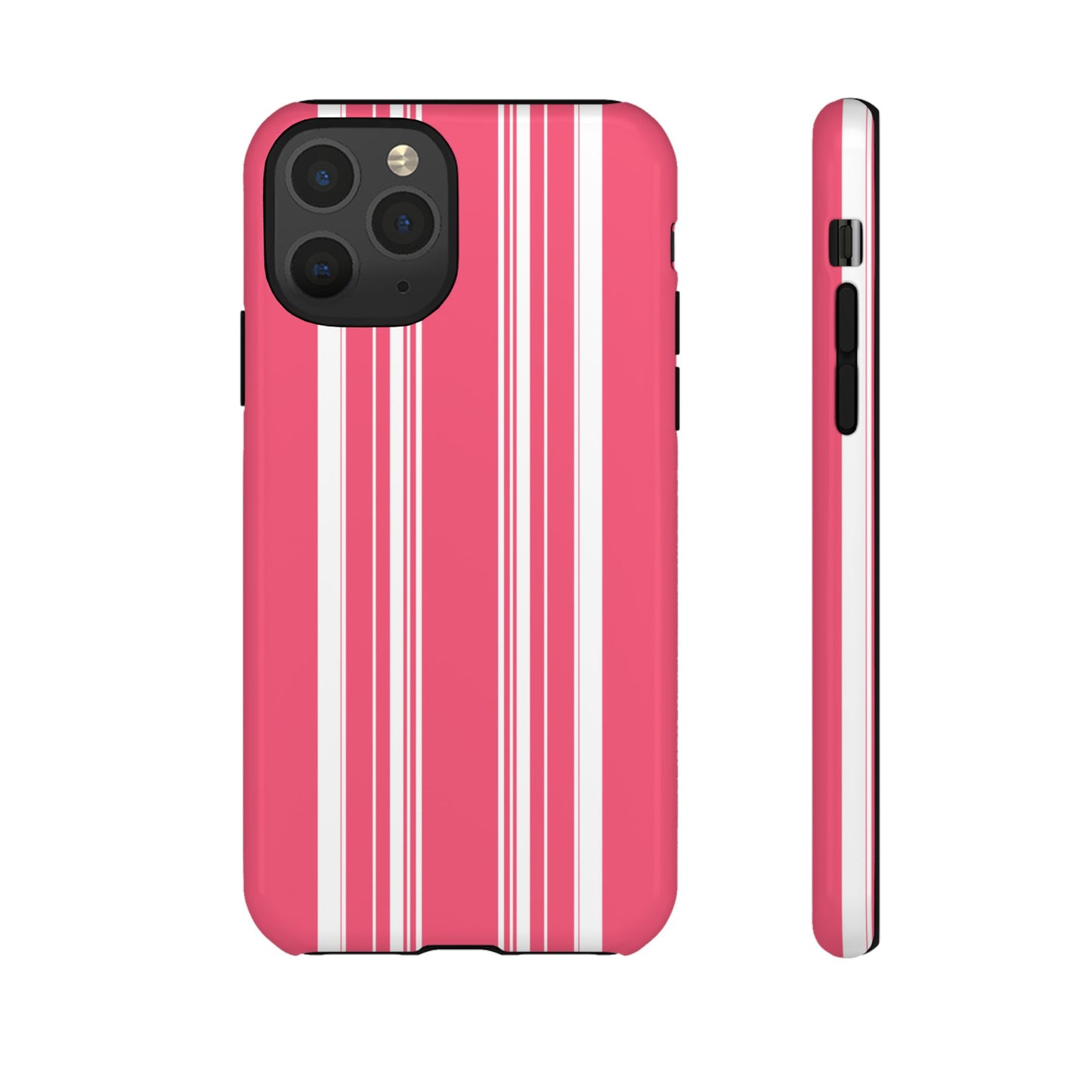 Pink Prep Stripe Tough Phone Case