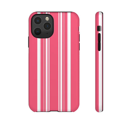 Pink Prep Stripe Tough Phone Case