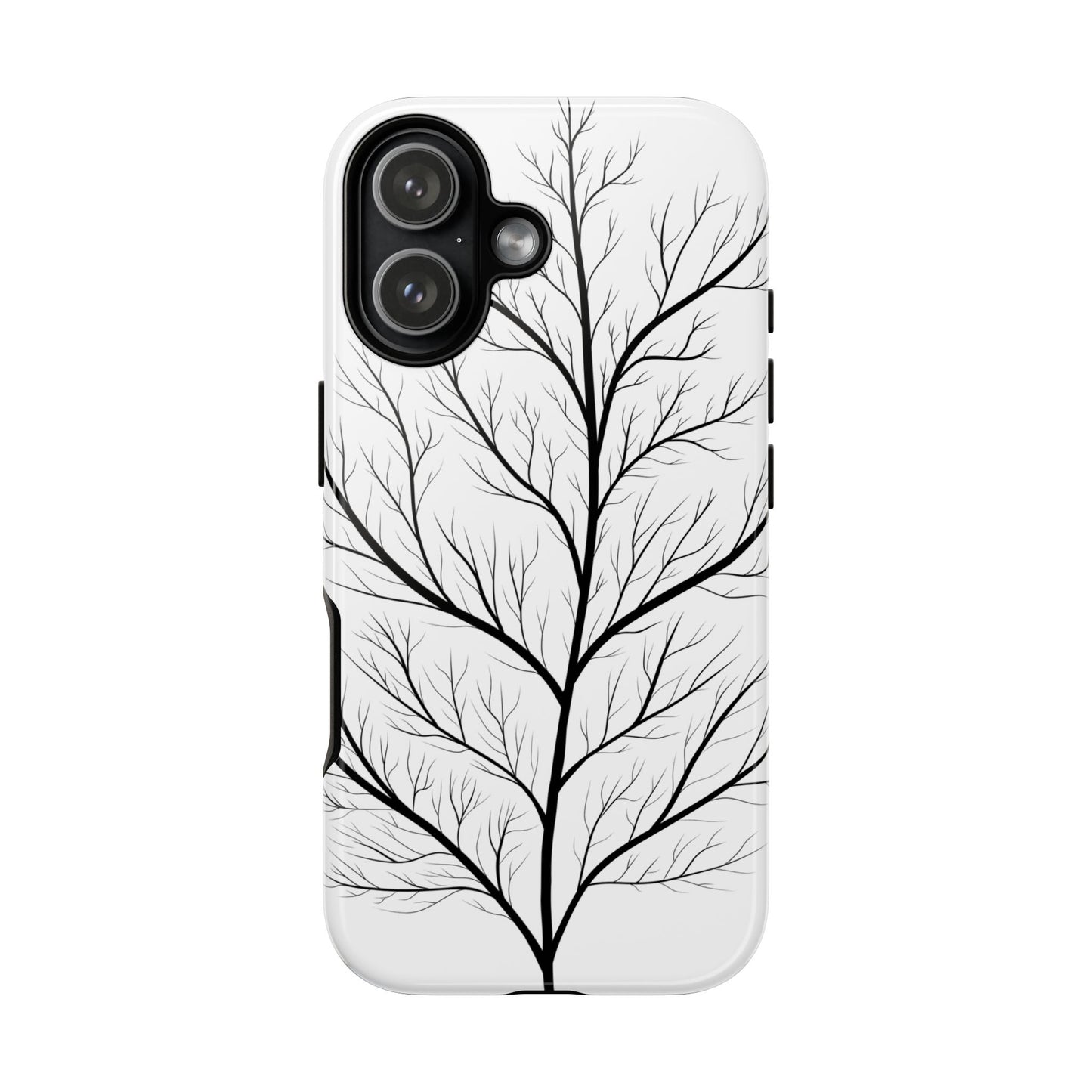 Black Branch Tree Tough Phone Case