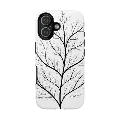 Black Branch Tree Tough Phone Case
