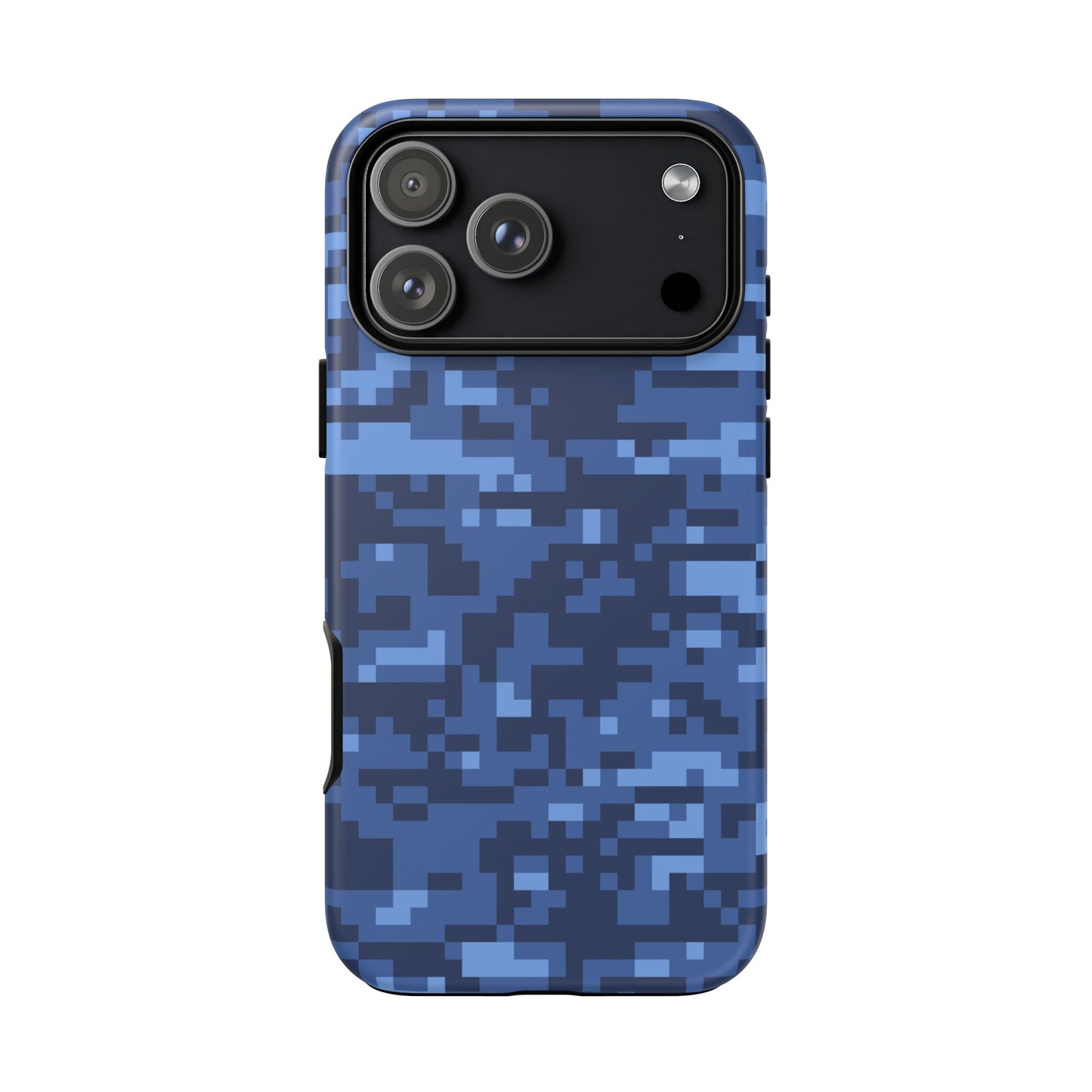 Navy Pixel Camo Tough Phone Case