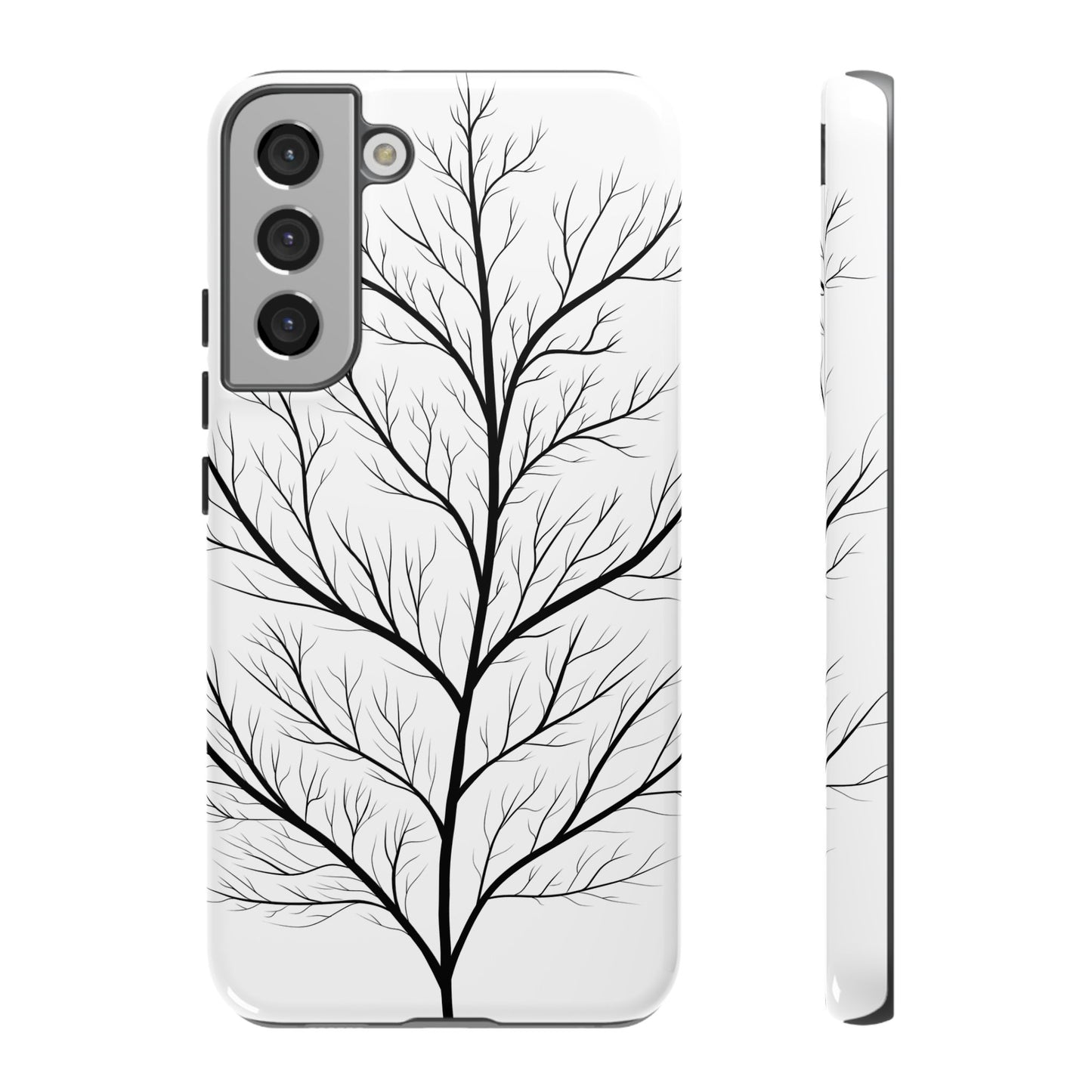 Black Branch Tree Tough Phone Case
