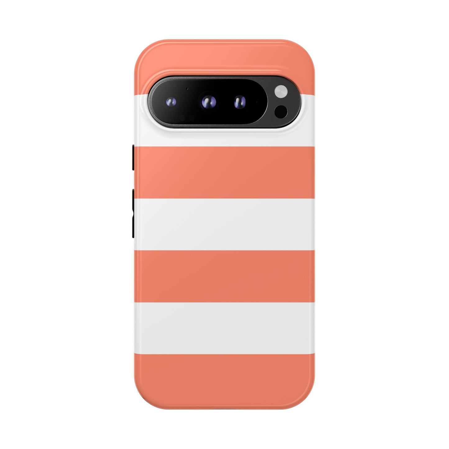 Coral Cabana Stripe Tough Phone Case