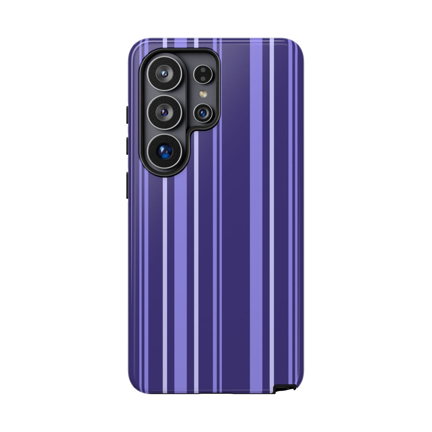 Berry Violet Stripe Tough Phone Case