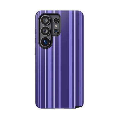 Berry Violet Stripe Tough Phone Case